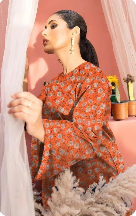 Unstitched Khaddar Printed Suit - 3 Pc’s