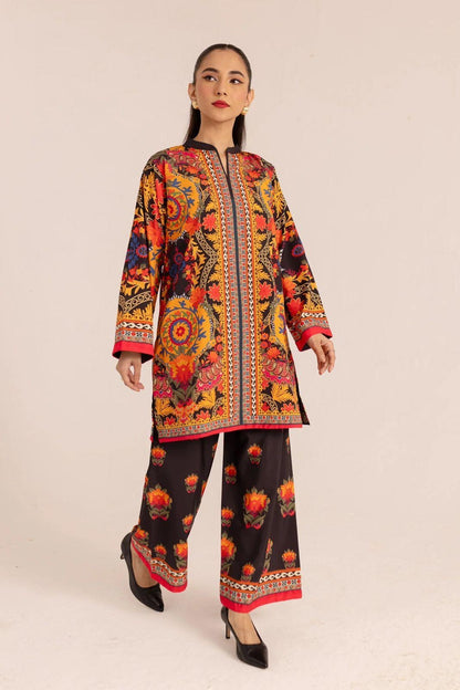 Stitched Printed Woman’s Shirt and Trouser set - 2Pc’s